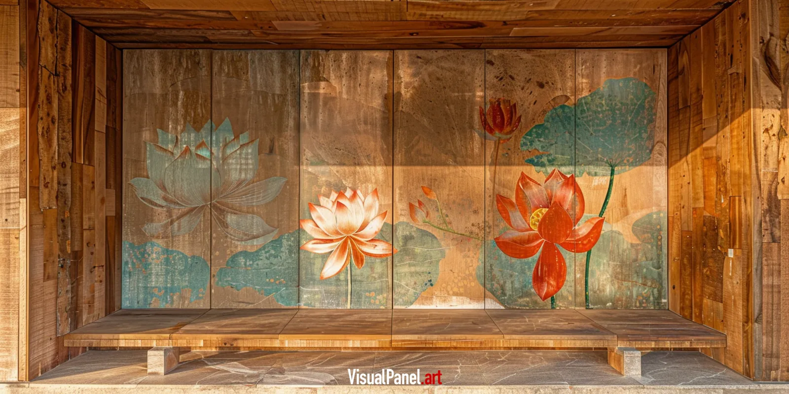 panneaux bois pin des landes peinture tableau